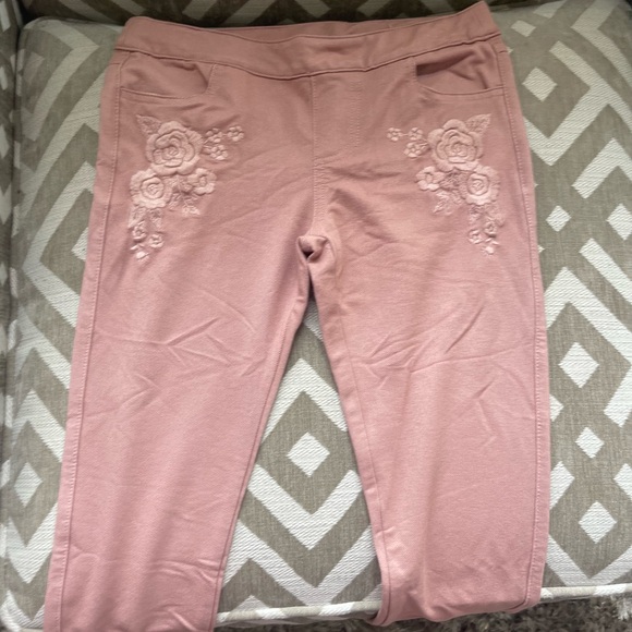 Joyfolie Pink Casual Embroidered Bottoms - Picture 2 of 4